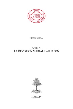 ASIE 10. - LA DÉVOTION MARIALE AU JAPON